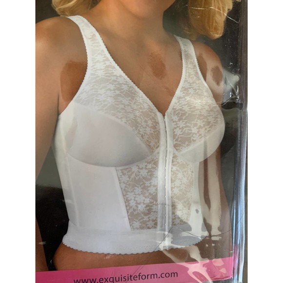 Exquisite Form long line Bra size 44C White new - Picture 2 of 13